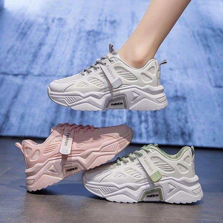 READY STOCK  Hionie Sneaker Women's Sport Shoes Kasut Walking Running Lady Perempuan Wanita Travel Gif