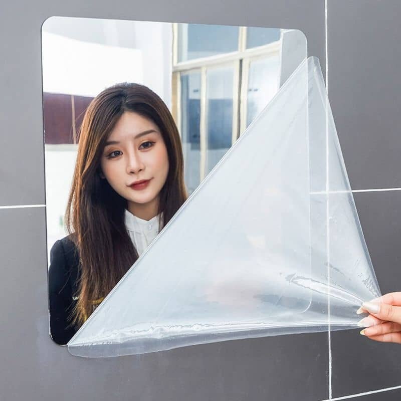 30cmx30cm Mirror Self Adhesive Diy Wall Decor/cermin Sticker Hiasan Dinding