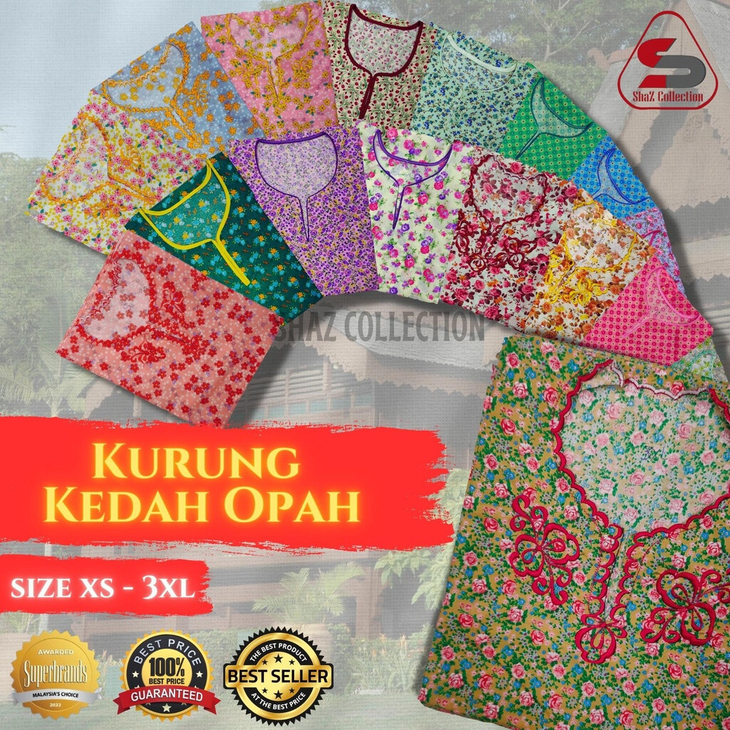 Baju Opah/ Baju Kedah/ Baju Kurung Kedah/ Baju Kedah Batik/ Baju Opah Plus Size/ Baju Kedah Opah/ Baju Kedah Moden