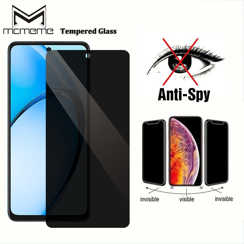 Anti-Spy Privacy Tempered Glass OPPO A5i A5x A5 Pro A60 A78 5G A3x A3 A98 A79 A38 A18 A58 A17 A96 A76 A94 A95 A57 A77 A17k A54 A15 A15s A5s A16 A16k A77s A55 A74 A3s A92 A72 A52 A9 2020 A5 A53 A31 A12