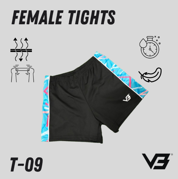 Seluar Pendek Tights Female jersi 09 blue Sports V3 Sports black Tights Fast Dry Comfortable