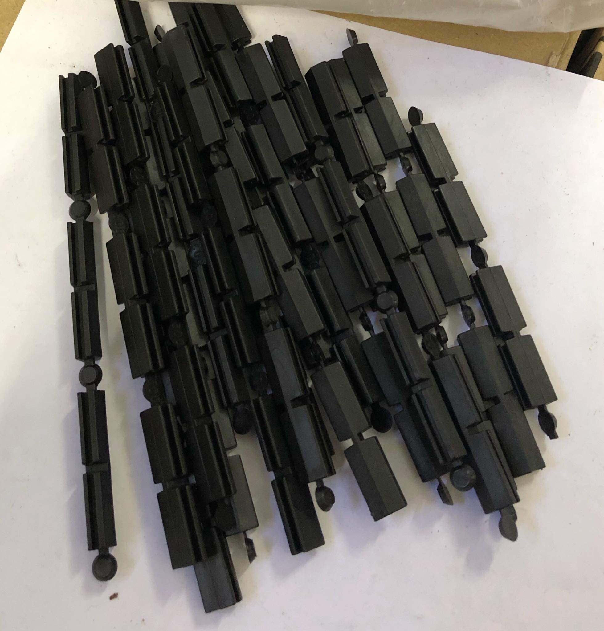 PVC Bracket Code: 002 - 1 1/2" Skid White / Black DIY Home Improvement