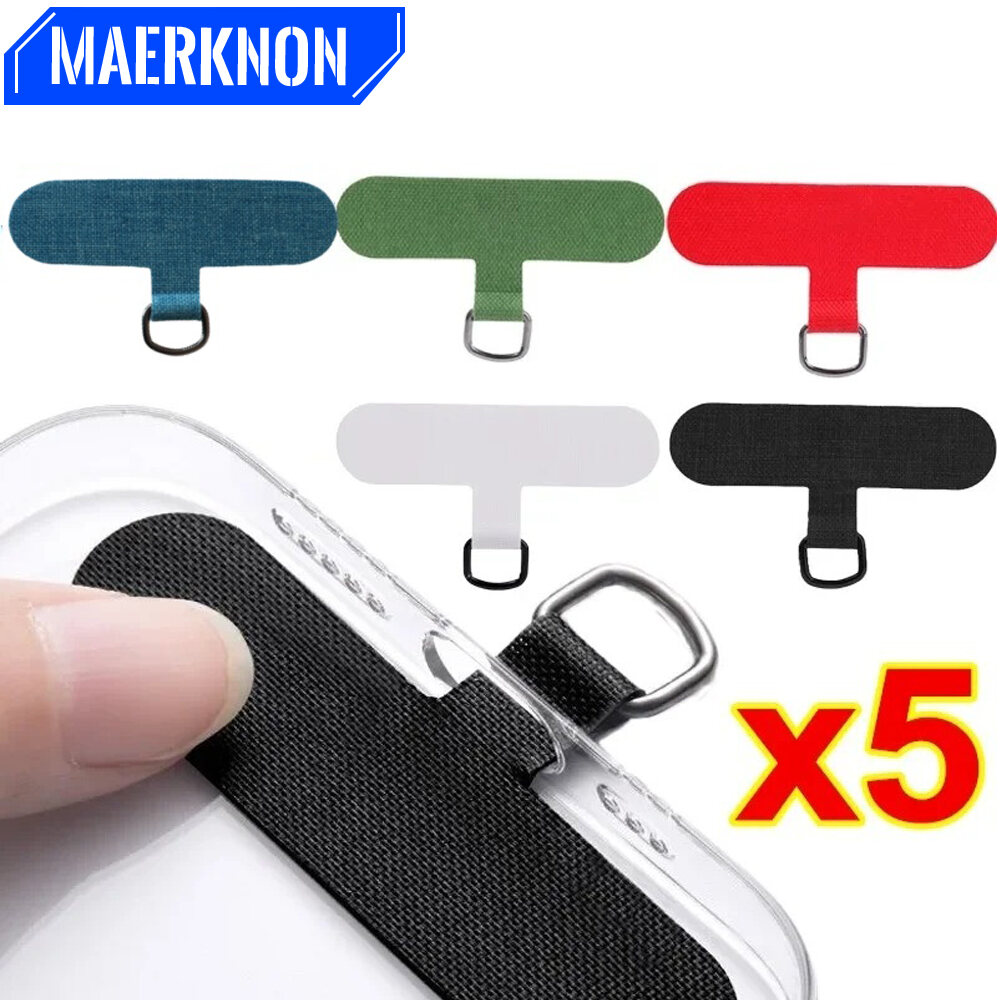 Phone Lanyard Anti-lost Lanyard Strap Detachable Colorful Gasket Metal Ring Clip Hang Cord Tether Tab Phone Case Accessories 