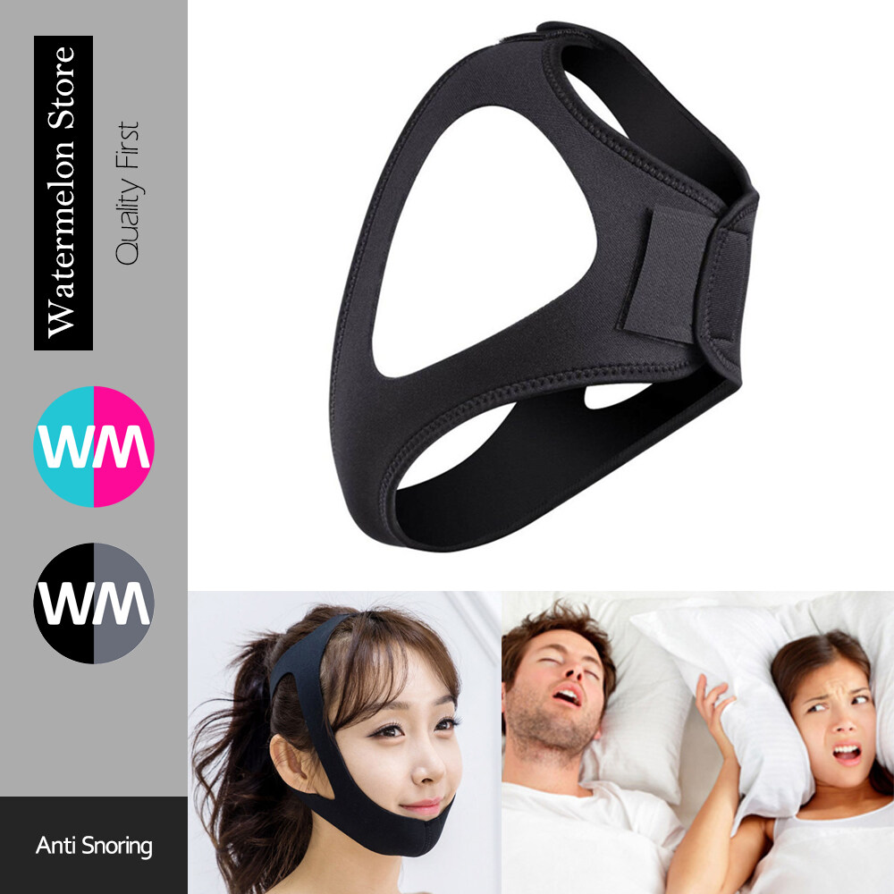 WATERMELON Anti Snoring Chin Strap Anti Snore Belt Jaw Support Chin Support Strap to Stop Snoring Heavy Breathing Improves Sleep Night Rest Quality