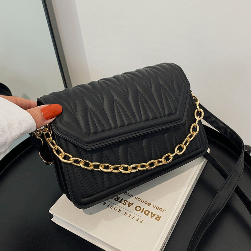 INS Best Selling Bag Women's 2021 New Fashion All-Match Chain Small Square Bag High Sense Niche Messenger Bag