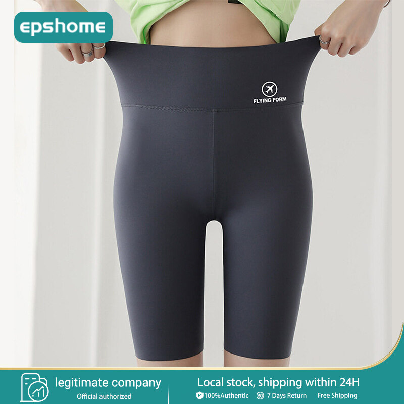 EPSHOME Fitness Pants Seamless Abdomen Shaping Pants Shaping Hip Panties Girdle Barbie Pants Yoga Sports Safety Pants