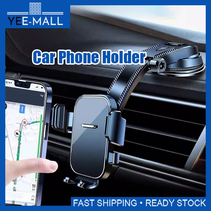 360 Phone Holder Dashboard Mount Adjustable Rotating Bracket Suction Cup One-Handed