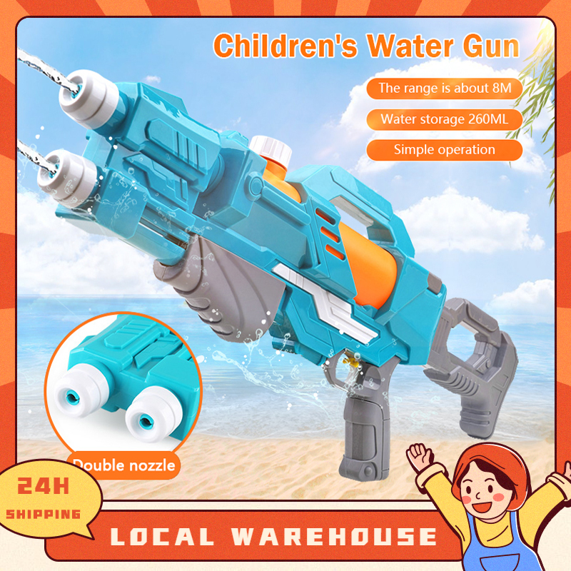 [Stock ]Mainan Pistol air / Water Gun Toys Summer Beach High Pressure Water Gun Swimming Pool Toys Beach Family Water Game For Children