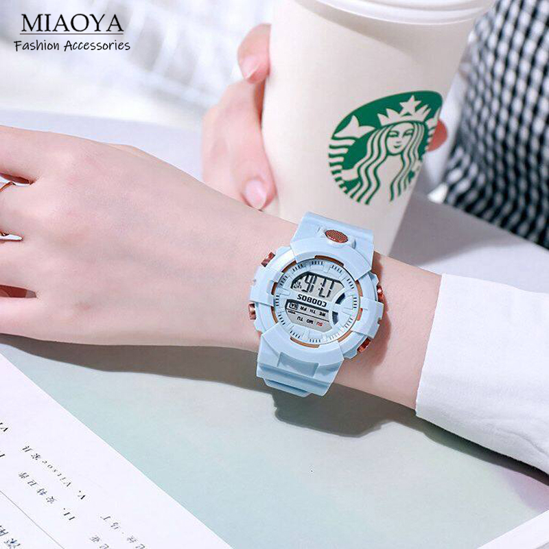 MIAOYA Fashion Jewelry Shop INS New Student Watches Color Electronic Watch For Ladies Couple  Accessories