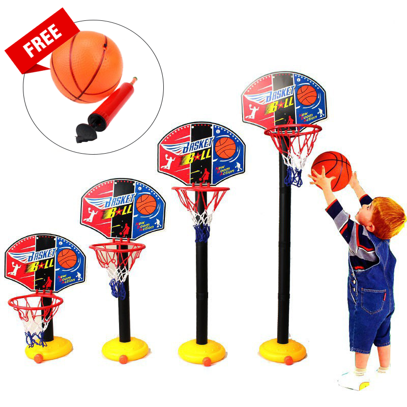 Baby Care Early Learning Kids Baby Basketball Toy Set Game with Adjustable Height - 6079 Toys for boys