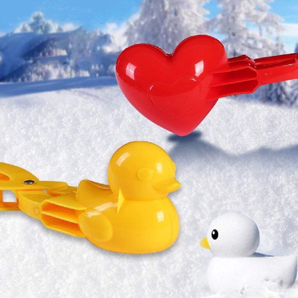 PP 3D Love / Duck / Snowman Shaped Snowball Clip Children Outdoor Sports Snow Maker Scoop Mold Toy Sand Snow 10092
