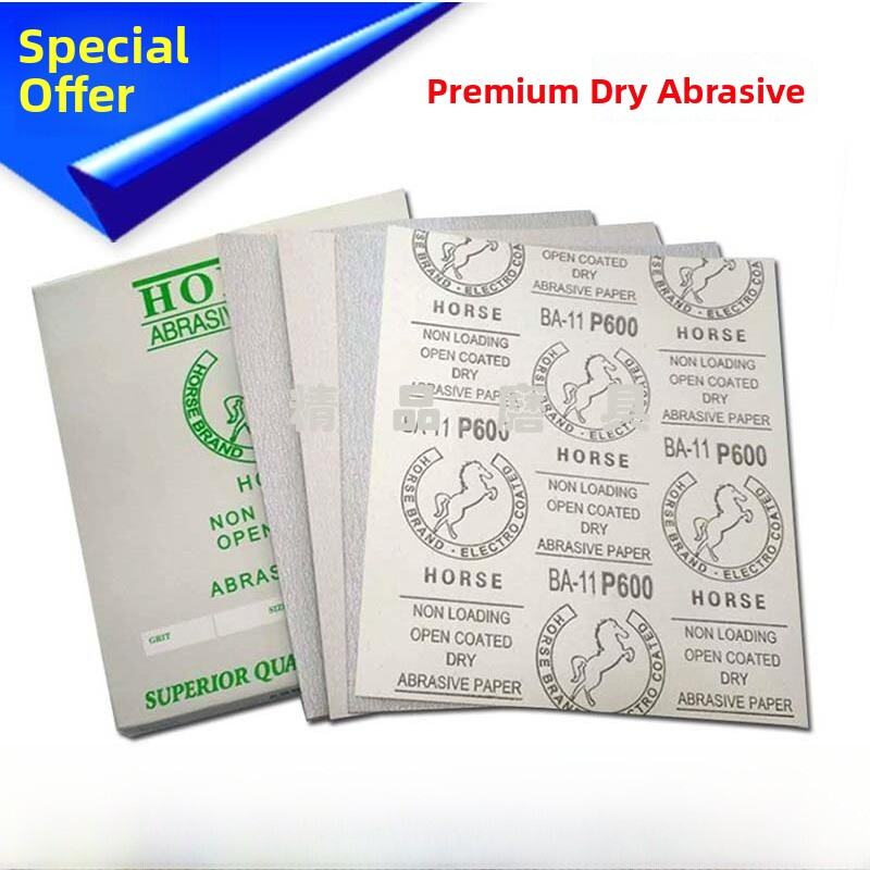 Square Dry Sand Furniture Woodworking Polishing Coated White Sand Sanding Pad for Home Improvement And Craft Projects