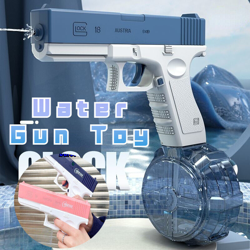 Outdoor Kids Electric Water Gun Toy Glock Water gun Automatic Water Spray Summer Beach Pool Toy For Kids High Pressure Water Fighting Toy Gift