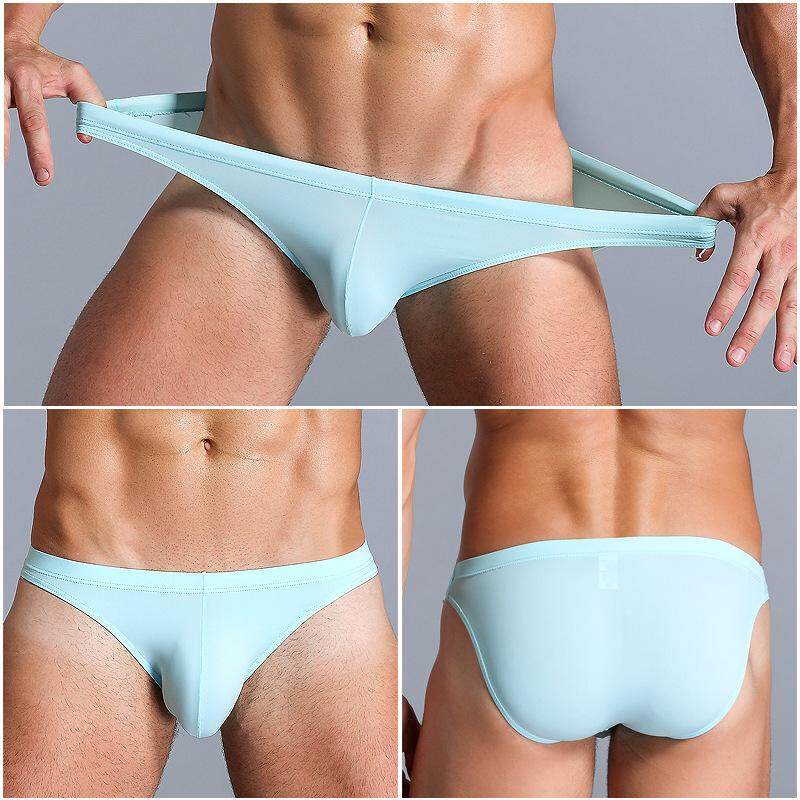 Men's Low-waist Solid Color Underwear Boxer Briefs Underpants Seluar Dalam Lelaki