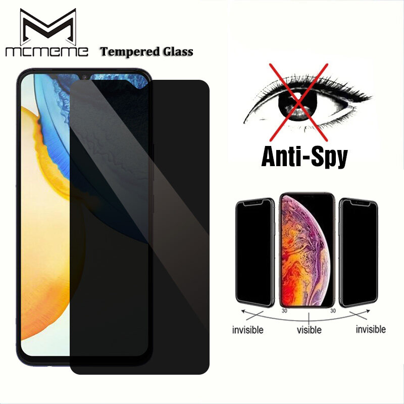 Anti-Spy Privacy Tempered Glass VIVO Y29 4G Y04 Y19s Y18 Y27 Y03 Y100 Y200 Y28 Y03t Y27s Y17s Y36 5G Y35 Y02 Y02s Y16 Y22s Y22 Y73 Y33s Y21 Y21t Y33t Y15s Y15a Y01 Y76 Y11 Y20 Y20i Y20s G Y12a Y12s Y1