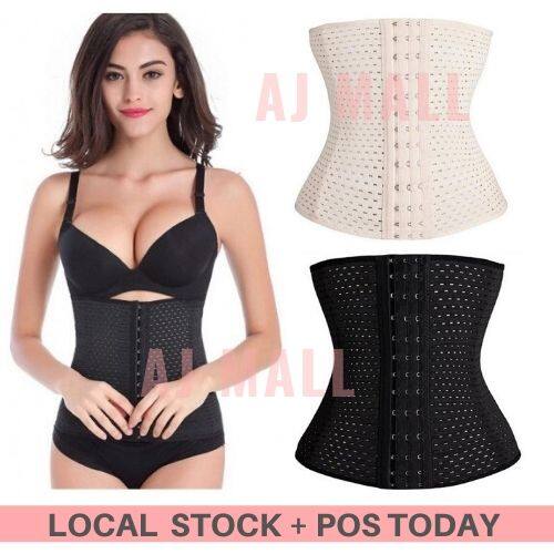 AJM [SIZE S-5XL] Bengkung 4 Tulang Ultra Slim Girdle Corset Tummy Control Belt Waist Trainer Shapewear Shaper