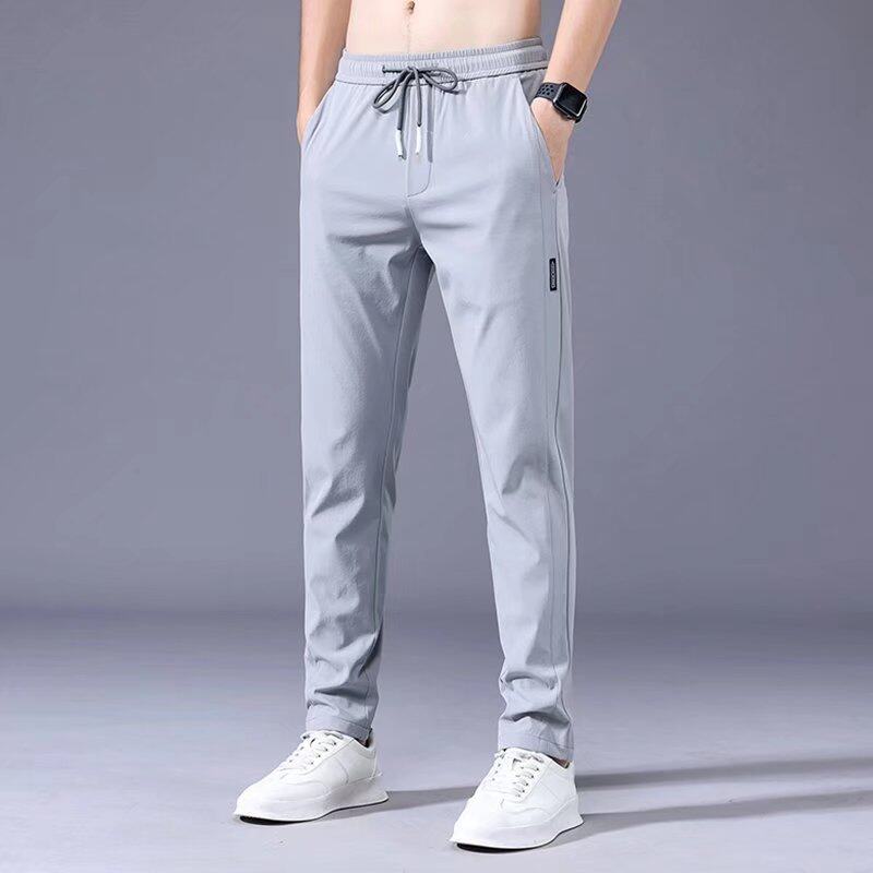 SMC Ready StockMen's Stretchable Sports Trousers - Breathable & Quick-Dry Elastic Waist Pants