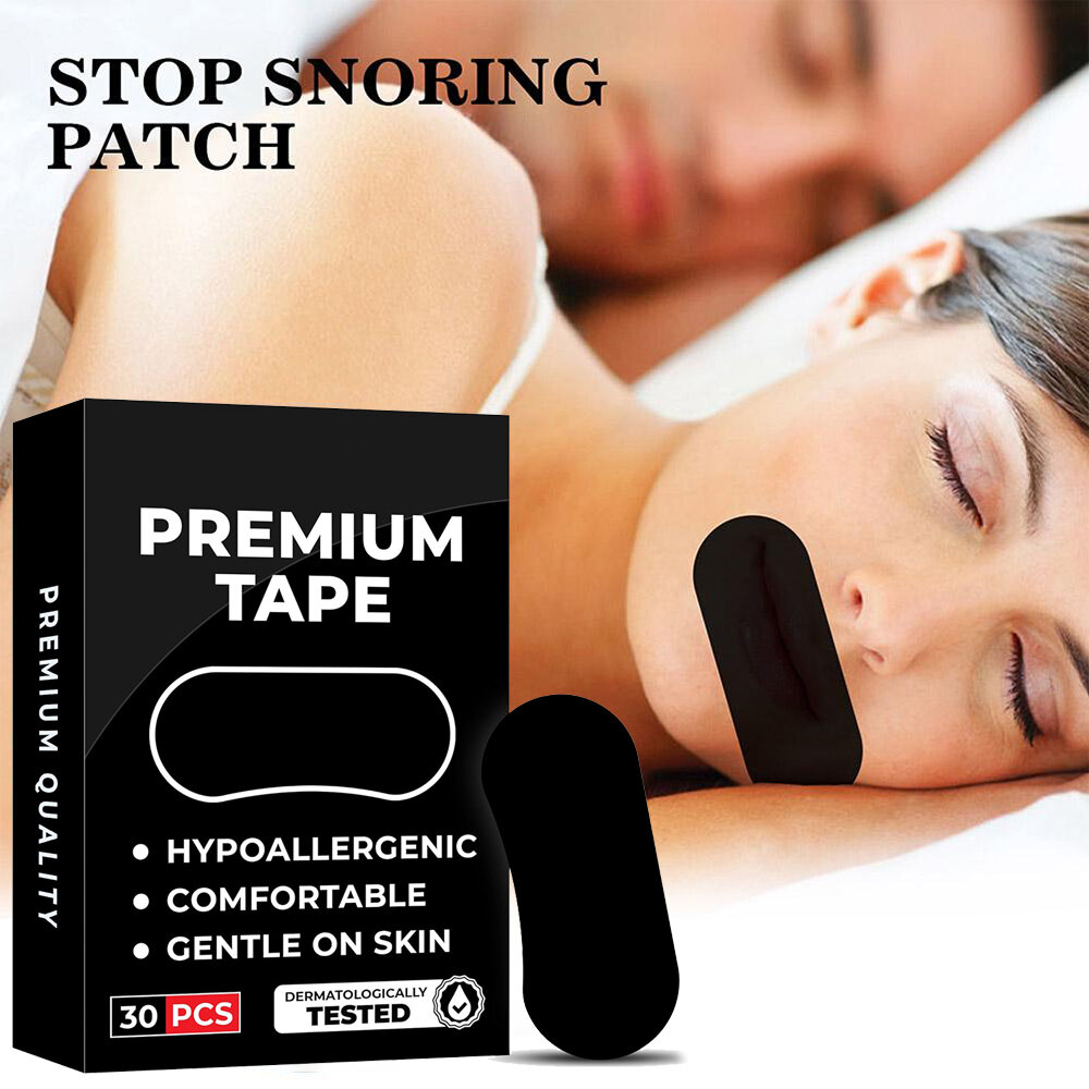 30/60Pcs Anti Snoring Sleep Mouth Tape Best Breathing Nasal Strips Medical Grade Improved Sleeping Snoring Relief